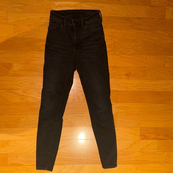 All Saints Black Skinny Jeans - Picture 2 of 3